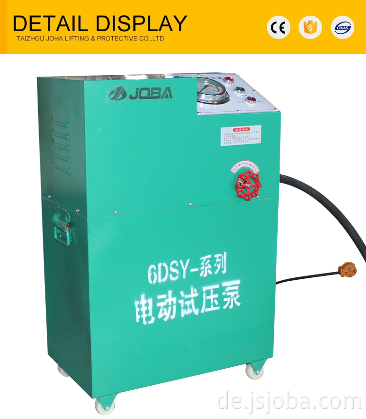 Hochdruck elektrischer Hydro -Hydrauliktestpumpe